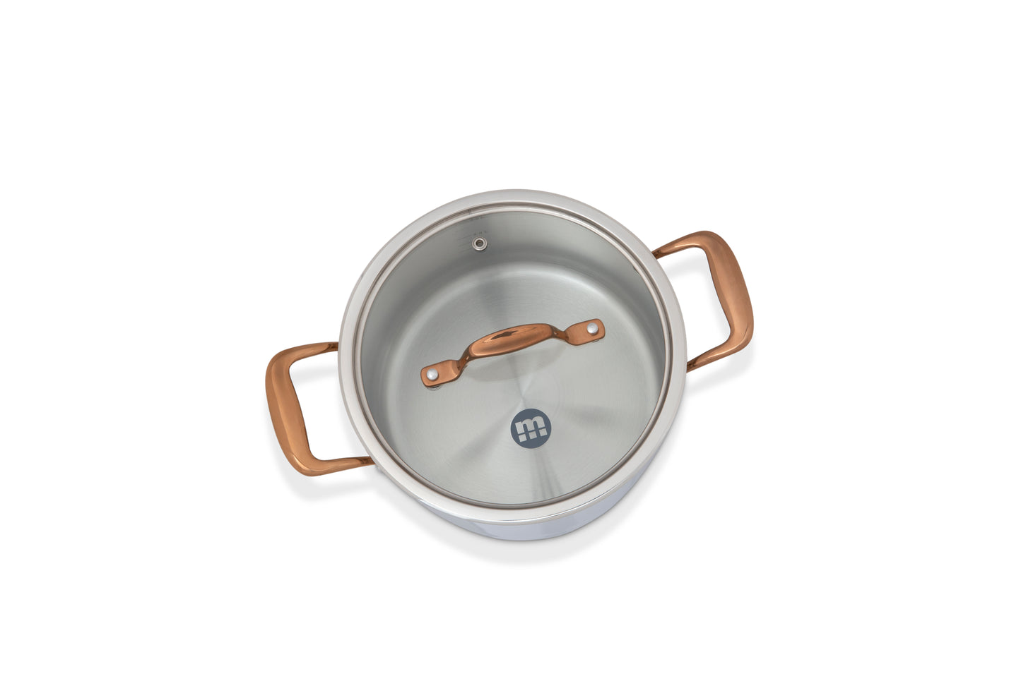 Metalac Kochtopf Edelstahl mit Glasdeckel 20cm|3,8l, VENERA, Edelstahl