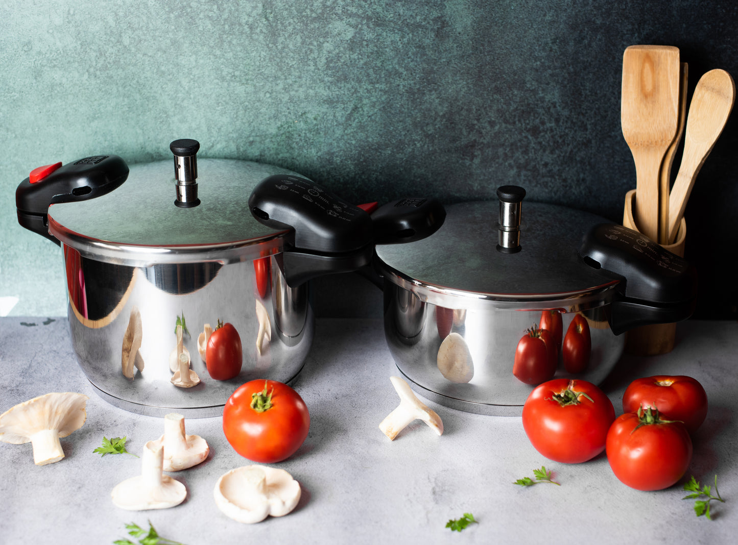 Metalac Premium Schnellkochtopf METINOX Edelstahl, 24cm, 9 Liter, 20,5cm hoch