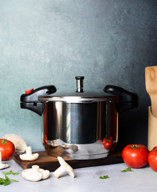 Metalac Premium Schnellkochtopf METINOX Edelstahl, 24cm, 9 Liter, 20,5cm hoch