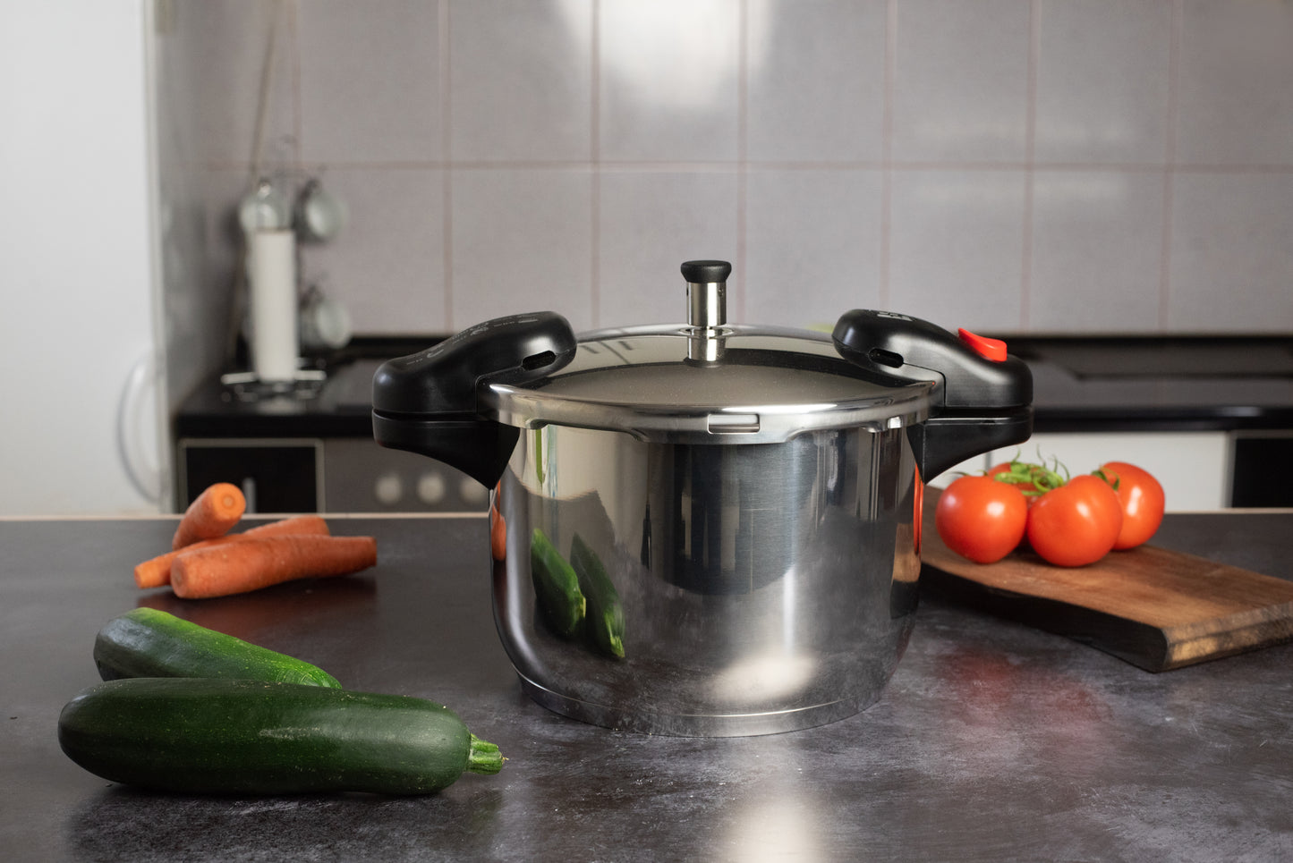 Metalac Premium Schnellkochtopf METINOX Edelstahl, 24cm, 7 Liter, 16,5cm hoch