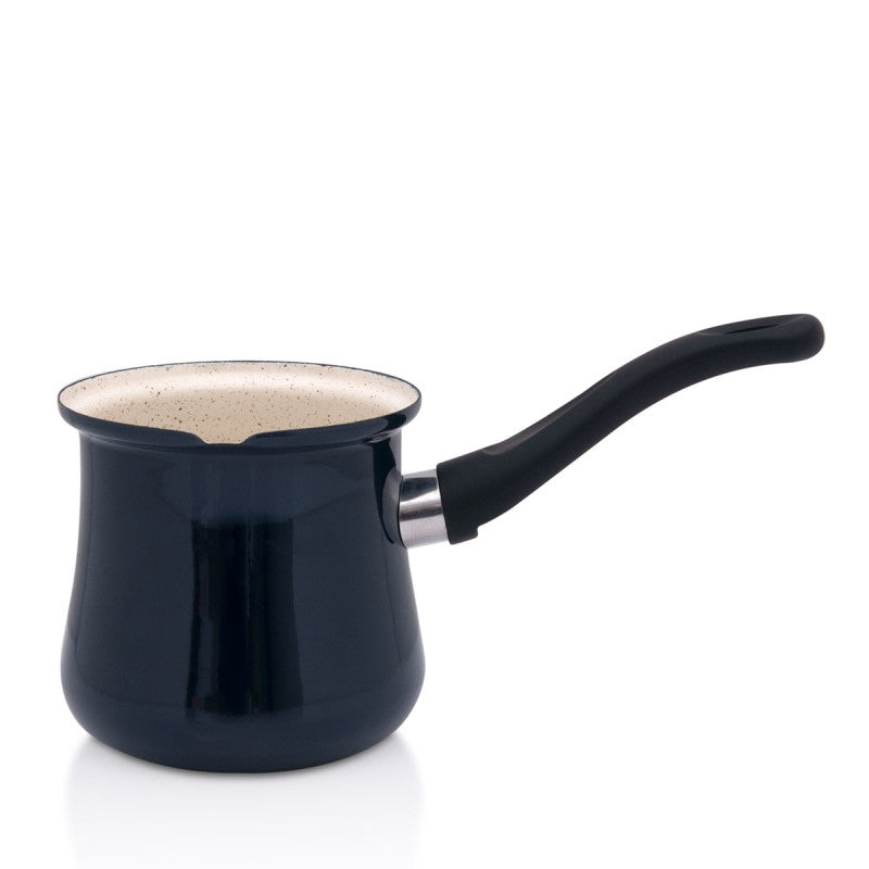 Kaffekocher, Marin blau, 4cm|4 Tassen, Emailliert, Vintage Design